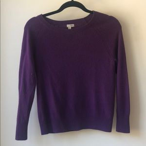 100% Purple Cashmere Sweater